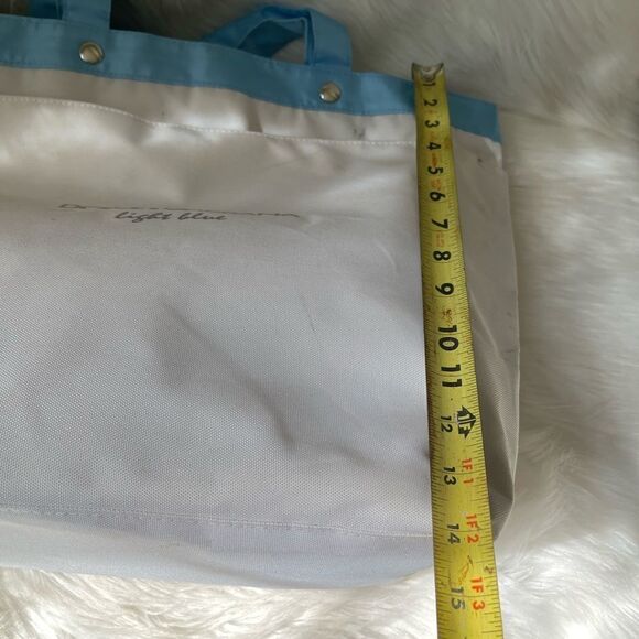 Dolce &Gabbana light Blue large tote bag white and blue with silver prints - Picture 9 of 15